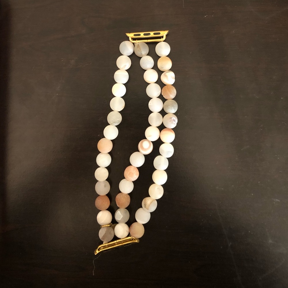 38mm Apple Watch band omi bead blush tones